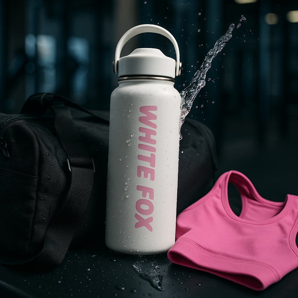White Fox 1L water bottle