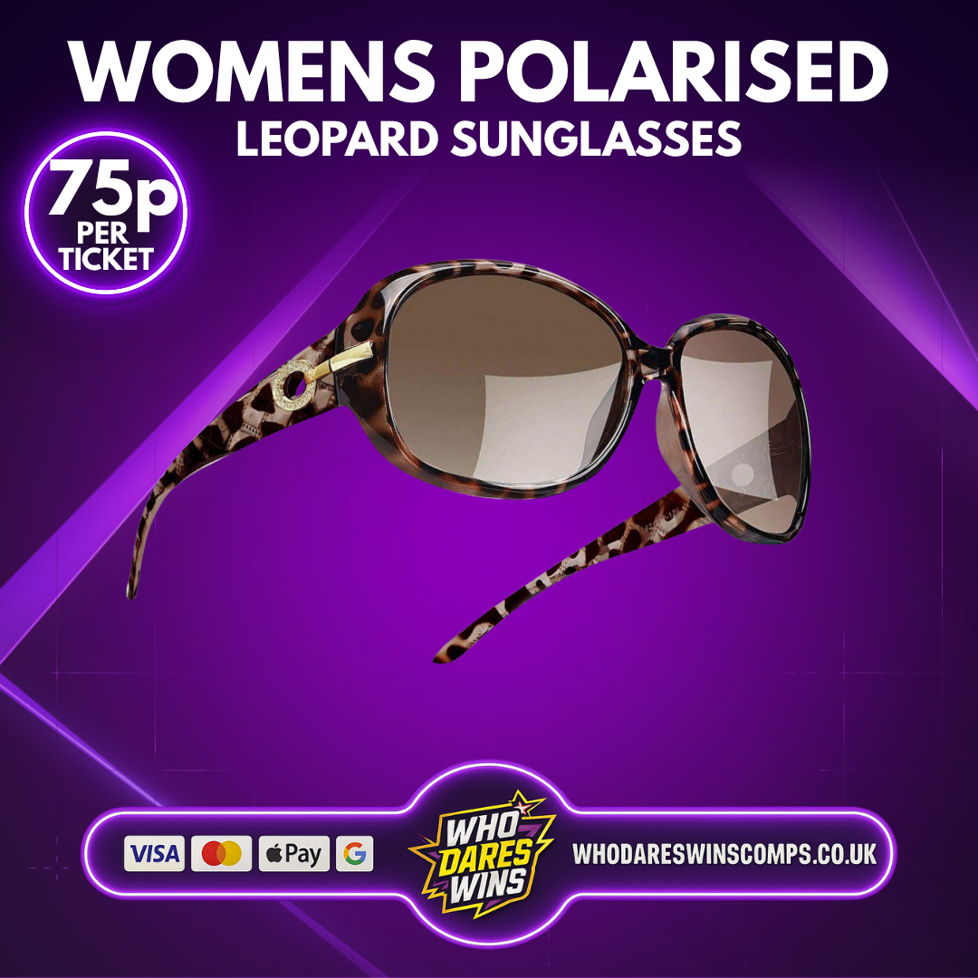 Women’s Polarised Leopard Print Sunglasses