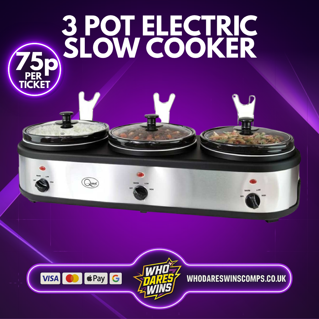 Quest 3 pot electric slow cooker/heat plate buffet server