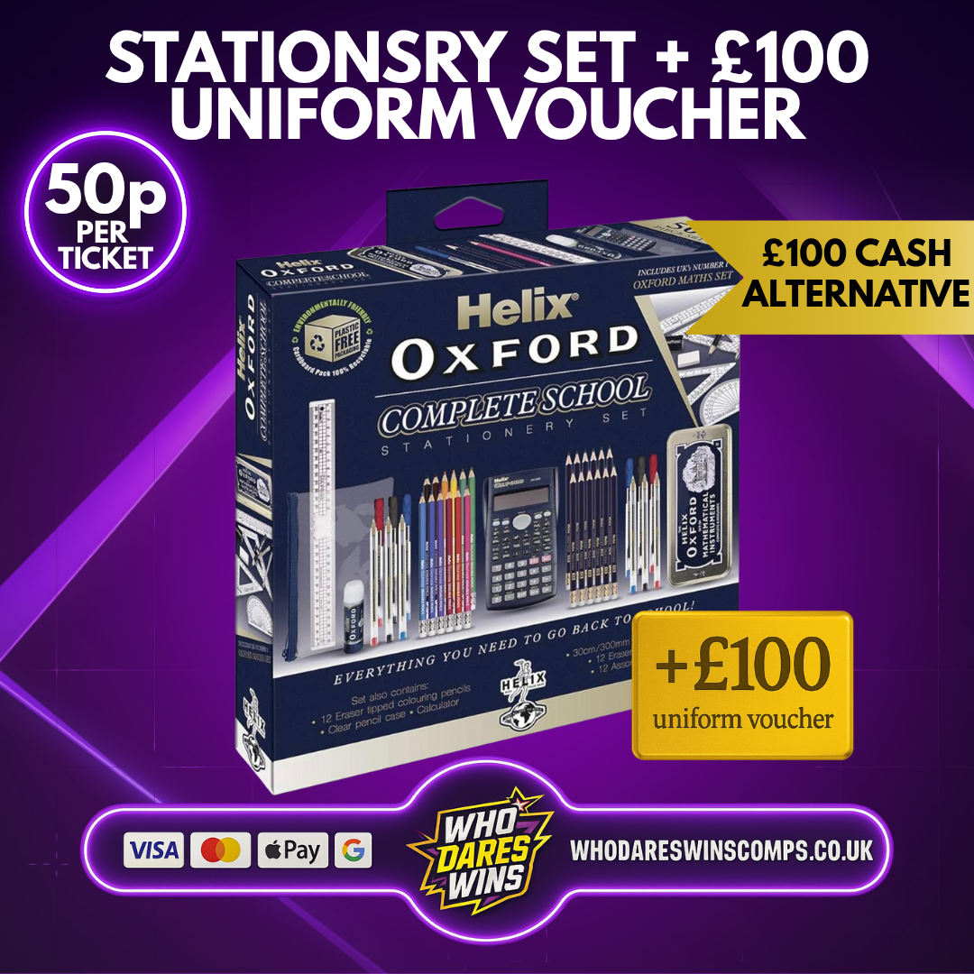 Stationary set + £100 Uniform Voucher