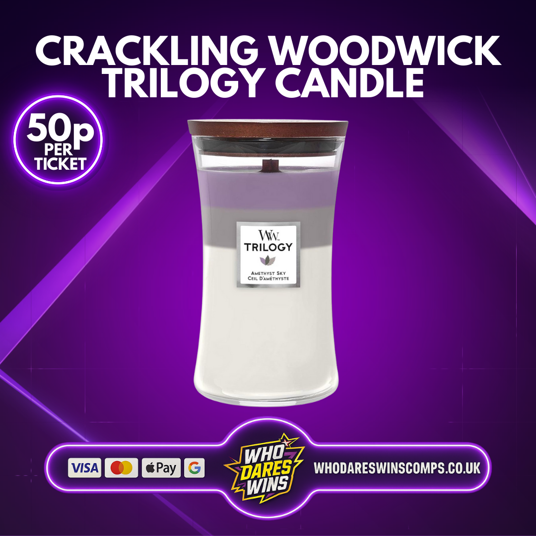 Large Crackling Woodwick Trilogy Candle